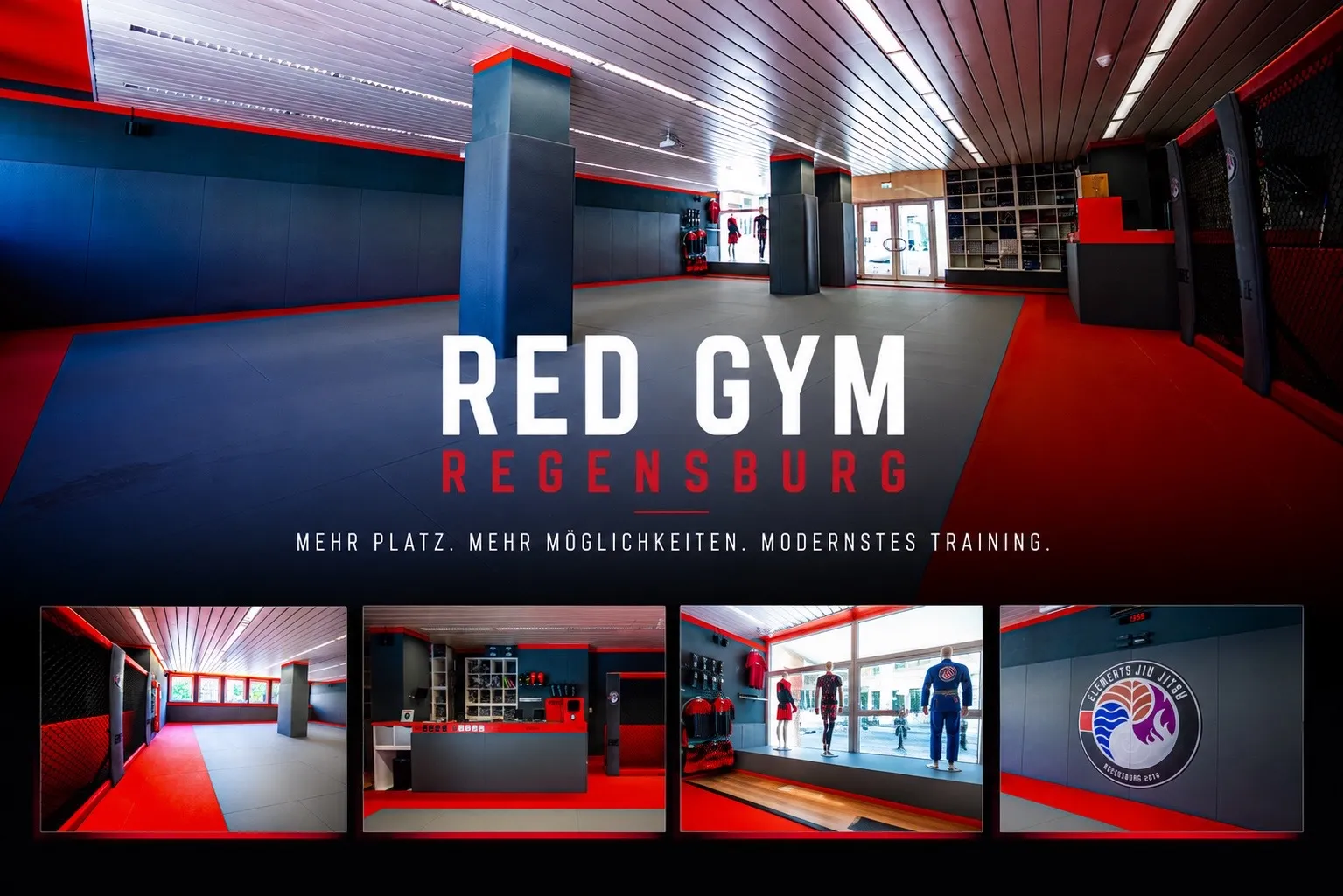 Trainingshalle Regensburg — Red — Elements Jiu Jitsu